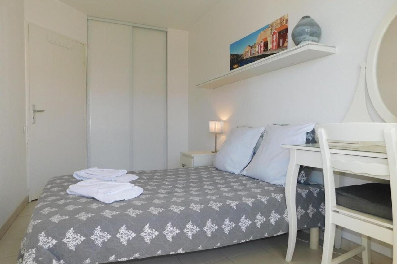 "T2 "Antibes Les Pins 3" Air Conditionned Sea View With Parking And Pool" Appartement Buitenkant foto